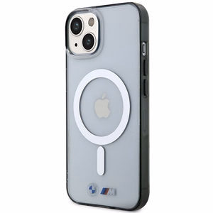 BMW BMHMP14SHCRS iPhone 14 6.1" dėklas skaidrus kietas dėklas Sidabrinis Žiedas MagSafe