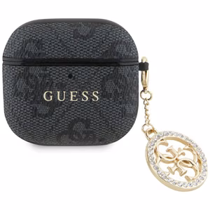 Guess 4G Strass Charm Чехол для AirPods 4 - чёрный