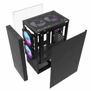 Darkflash A290 kompiuterio korpusas (juodas) + 3 ventiliatoriai