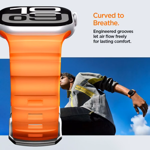 SPIGEN WBS2 dirželis APPLE WATCH 8 / 9 / 10 / 11 / SE / ULTRA (44 / 45 / 46 / 49 MM) oranžinis