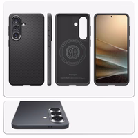 SPIGEN dėklas LIQUID AIR MAG, suderinamas su MagSafe, skirtas SAMSUNG S26 Plus, matinis, juodas