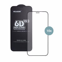 6D Pro Veason apsauginis stiklas (rinkinys 10in1) - Samsung Galaxy S25 Ultra juodas