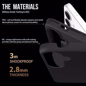 Dėklas Perfectionists Triangle Case Samsung A366 A36 5G juodas