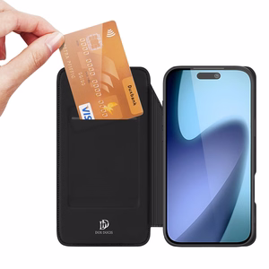 Чехол-кошелёк Dux Ducis Skin Pro для iPhone 17 чёрный