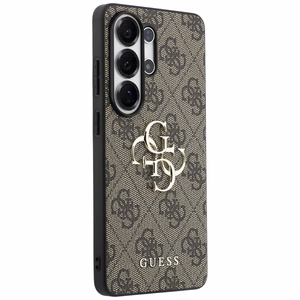 Guess dėklas 4G Big Metal Logo for Samsung Galaxy S26 Ultra rudas