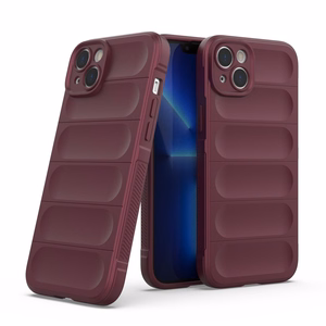 Magic Shield Case dėklas telefonui iPhone 14 Plus elastingas šarvuotas dėklas bordo