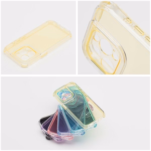 MATRIX CLEAR dėklas telefonui IPHONE 15 Pro geltona
