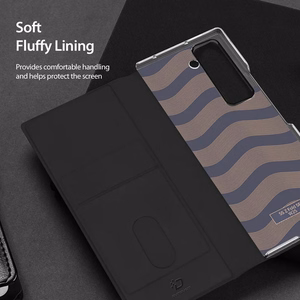 DUX DUCIS dėklas BRIL su rašiklio laikikliu skirtas SAMSUNG Z Fold SE/W25 juodas