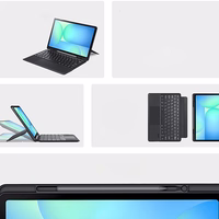 DUX DUCIS dėklas planšetėlei (m) DK sulankstomas su belaidžiu klaviatūra skirtas SAMSUNG Tab S10 FE Plus - juodas