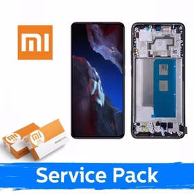 LCD ekranas suderinamas su Xiaomi Poco F5 5G su rėmeliu / mėlynas / (Service Pack)