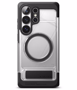 Ringke UX Magnetic MagSafe Dėklas for Samsung Galaxy S26 Ultra - Clear juodas