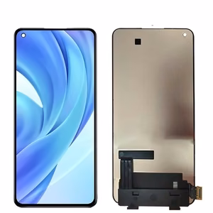 ЖК-экран Xiaomi Mi 11 Lite 4G/5G/11 Lite 5G NE с тачскрином чёрный оригинал
