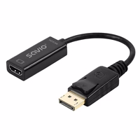 Savio adapteris DisplayPort (M) v1.2 - HDMI A (F) v1.4, 4K, AK-62