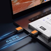 Kabelis USB A į USB C Hoco 3A 1 m X108 juodas