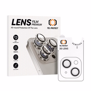 Apsauginis stiklas Tel Protect 3D Lens ant kameros Iphone 13/13 Mini skaidrus (2 lęšiai)
