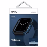 Uniq Valencia dėklas skirtas Apple Watch 4/5/6/7/8/SE/SE2 40/41mm - mėlynas
