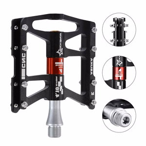 Rockbros JT410 4.10 dviračio pedalai su 4 guoliais – juodi