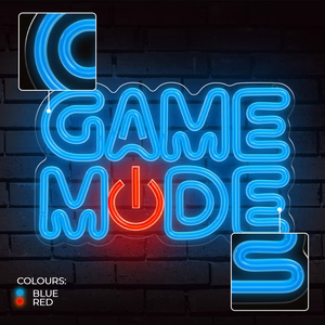 Forever Light Neon Plexi LED Game Mode mėlyna raudona FPNE38