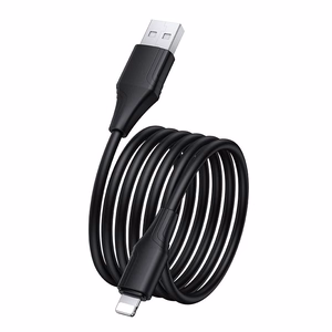 Silikoninis kabelis USB-A į Lightning HOCO 2,4A 1 m X124 juodas