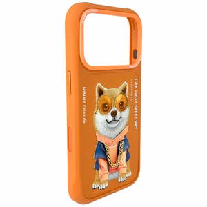 Nimmy Glasses Cool Dog deklas iPhone 17 Pro Max - oranzinis