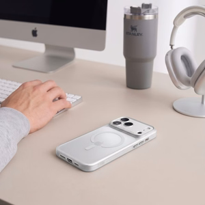 Tech-Protect MagPrime MagSafe CC dėklas, skirtas iPhone 18 Pro Max / 17 Pro Max, matinis pilkas