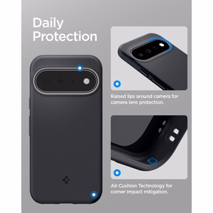 Juodas „Spigen Nano Pop Mag“ dėklas su „MagSafe“, skirtas Google Pixel 11