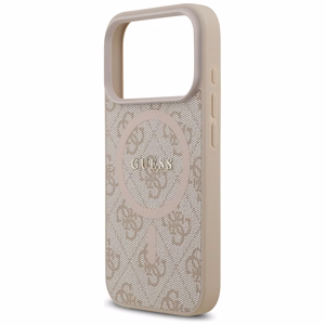 "Guess 4G Ring Classic Logo MagSafe" dėklas "iPhone 17 Pro" - rožinis