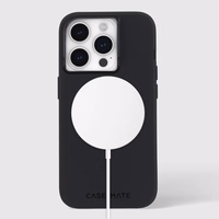 dėklas-Mate Silicone MagSafe - dėklas iPhone 15 Pro (juodas)