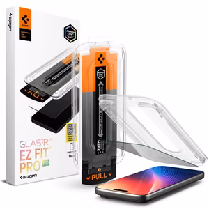 Spigen Glas.TR EZ Fit Pro privatumo stiklas iPhone 16 Pro / 17 / 17 Pro
