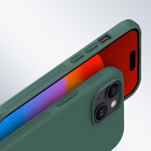 Dėklas Nillkin Super Frosted Shield Pro Apple iPhone 15 Plus mėlynas