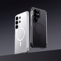 Rock Crystal Clear Magnetic Series Dėklas for Samsung Galaxy S26 Ultra skaidrus-juodas