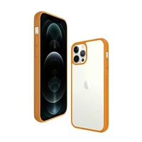 PanzerGlass ClearCase dėklas telefonui iPhone 12 Pro Max – permatomas oranžinis