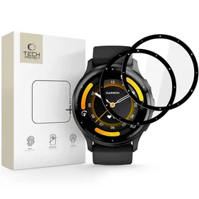 Tech-Protect Glass Flex+ 2 dalių hibridinio stiklo rinkinys Garmin Venu 3 - juodas