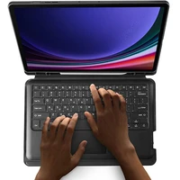 Dėklas su klaviatūra Dux Ducis DK Samsung X820 Tab S10 Plus/X810/816 Tab S9 Plus/X610/X616 Tab S9 FE Plus juodas