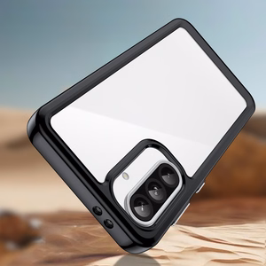 Kosmoso dėklas Samsung Galaxy A26 su lanksčiu rėmu - juodas