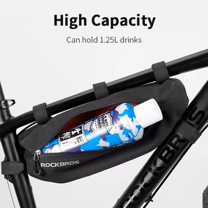 Rockbros AS-043 Velcro dviračio krepšys, 3l - juodas