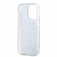 Karl Lagerfeld zebras su virvele dėklas telefonui iPhone 15 Pro Max - violetinė