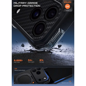 Supcase UB Aero MagSafe Aramid  iPhone 18 Pro Max / 17 Pro Max dėklas, juodas