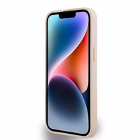 DKNY odinis languotas mono raštas ir spausdintos juostelės dėklas iPhone 15/14/13 - rožinis