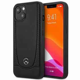 Mercedes MEHCP15MARMBK iPhone 15 Plus 6.7" juodas kietasis dėklas odinis Urban stiliaus