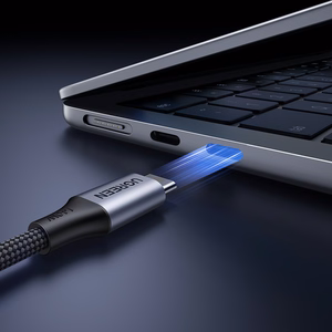 Ugreen 2in1 USB-C laidas - 2xUSB-C PD 140W 2m - juodas