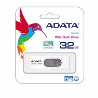 ADATA UV220 USB atmintukas 32 GB USB A tipo 2.0 Pilka, Balta