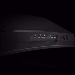 GIGABYTE CO49DQ OLED išlenktas žaidimų monitorius - 5120x1440 (DQHD), 1800R, 144Hz, 0.03ms, KVM, FreeSync Premium Pro, HDMI 2.1