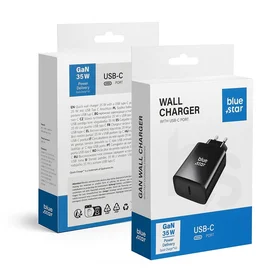 Blue Star kelioninis įkroviklis Type C PD QC4.0 3A 35W TFB-TC-35WPD juodas
