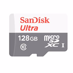 SanDisk Ultra Memory Card 128 GB MicroSDXC Class 10 (SDSQUNR-128G-GN3MN)