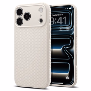 Spigen Liquid Air dėklas, skirtas iPhone 17 Pro Max / 18 Pro Max, titano spalvos
