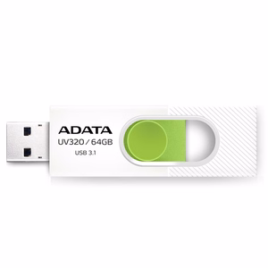 ADATA UV320 USB atmintukas 64 GB USB A tipo 3.2 Gen 1 (3.1 Gen 1) Žalia, Balta