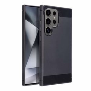 Anglies pluošto dėklas telefonui SAMSUNG S24 Ultra juodas