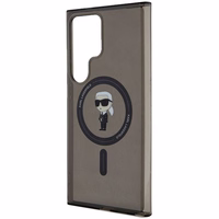 Karl Lagerfeld IML Ikonik magnetinis dėklas telefonui Samsung Galaxy S24 Ultra - juodas