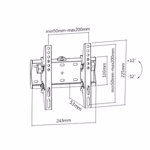 TV SET ACC WALL MOUNT 23-42"/WM-42T-02 GEMBIRD